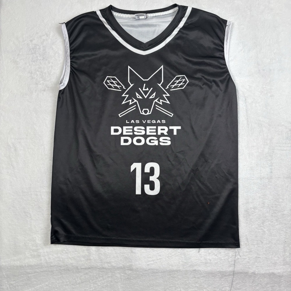 Las‎ Vegas Desert Dogs Lacrosse Steve Nash Basketball Jersey Black Men's XL